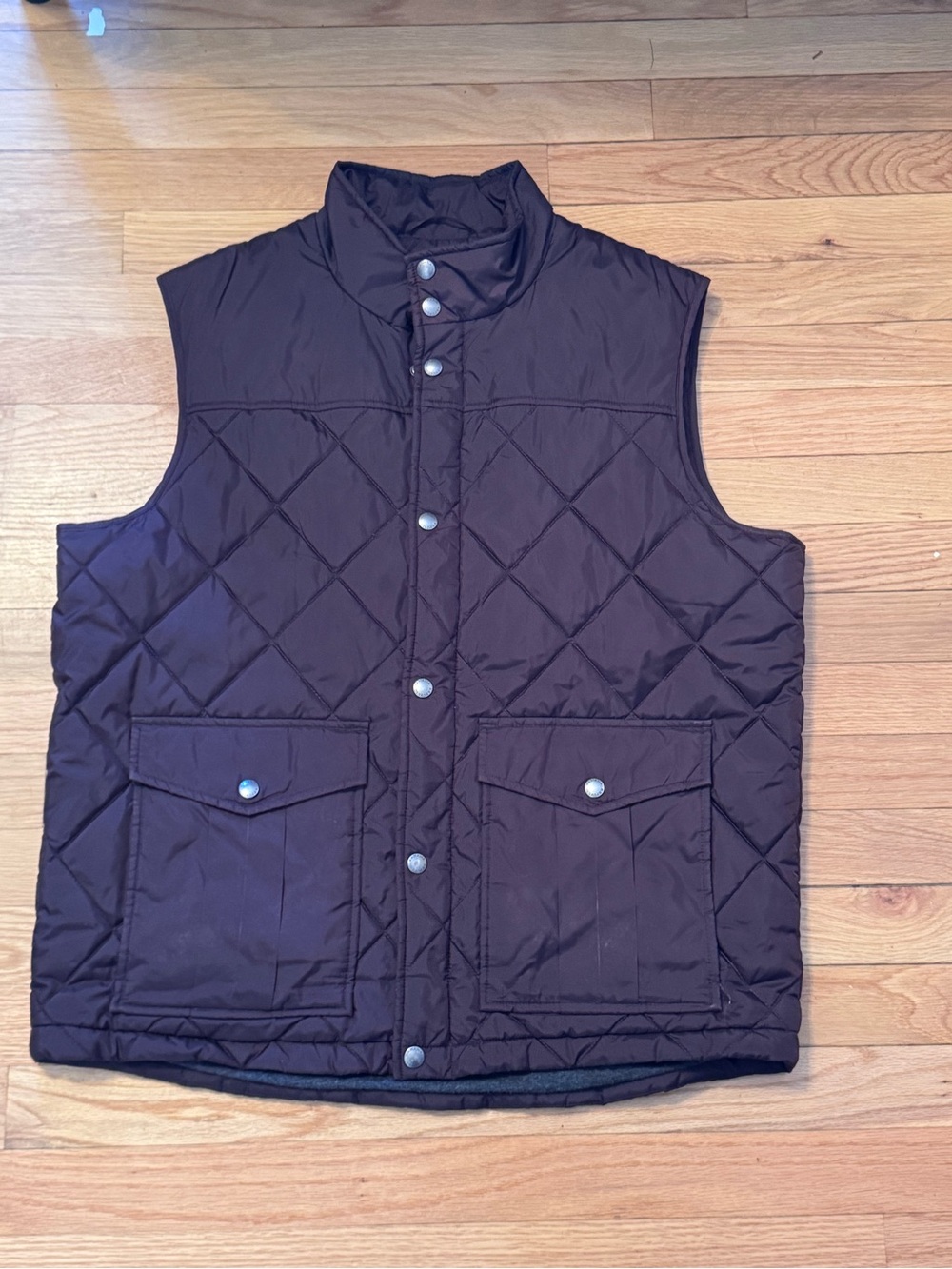 Banana Republic Quilted Vest in Dark Brown